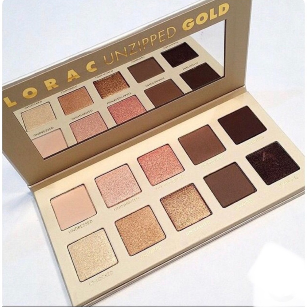 NWOB authentic Lorac Unzipped Gold pallette.